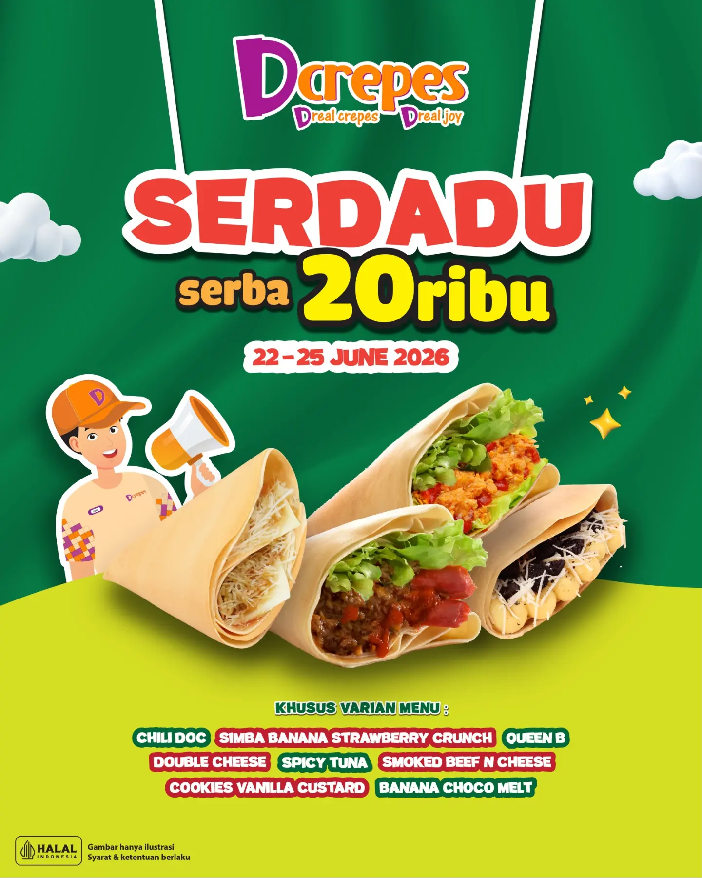 Dcrepes Promo: Beli 2 Crepes, Harga Spesial! - Image 1