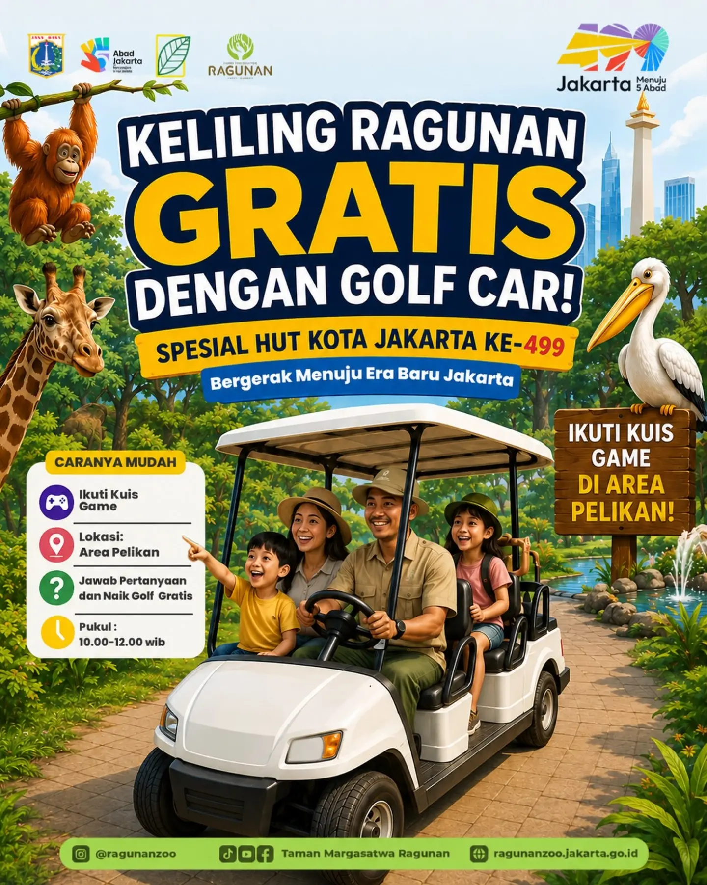 KELILING RAGUNAN GRATIS DENGAN GOLF CAR! - Image 1