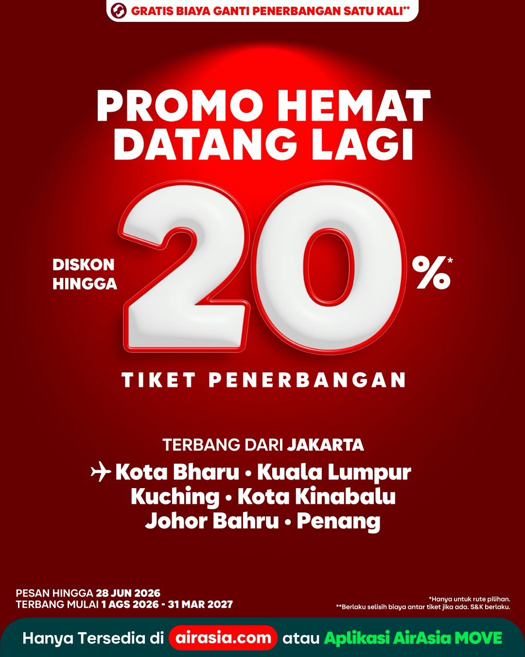 Diskon 20% AirAsia Internasional - Booking 23-28 Juni - Image 2