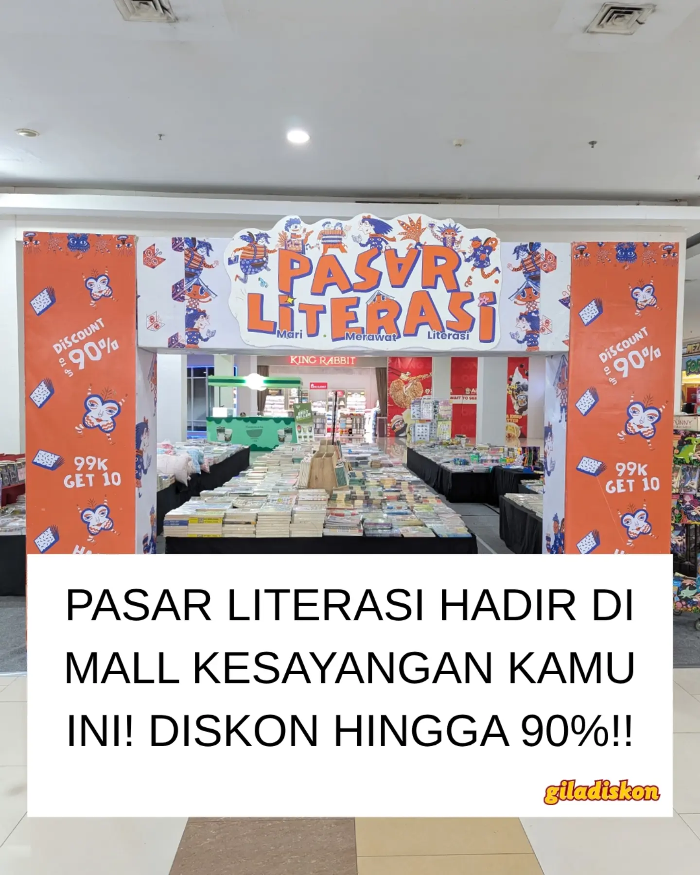Diskon Buku hingga 90% di Pasar Literasi Green Pramuka - Image 1