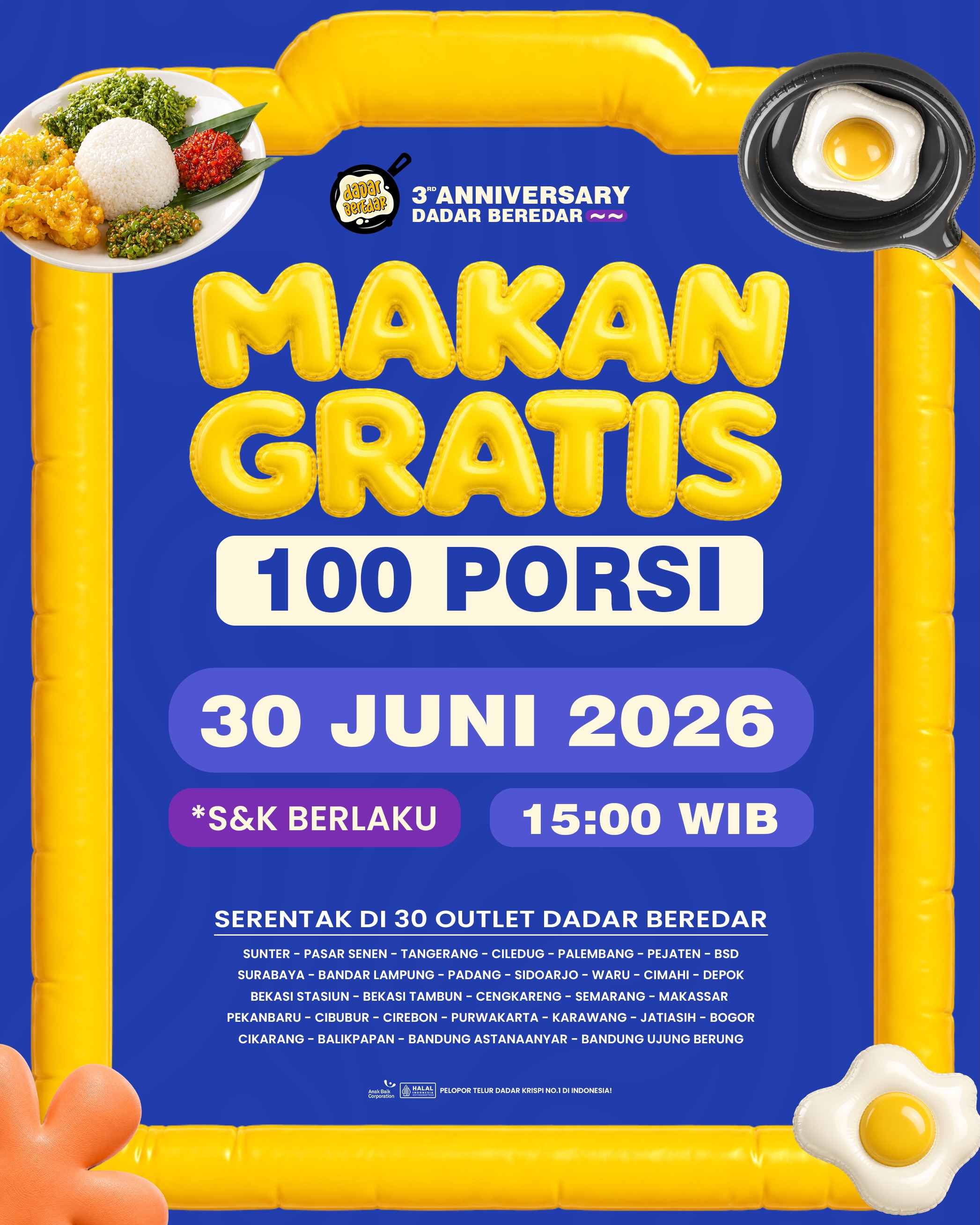 Bagi-Bagi 3.000 Porsi Telur Dadar Krispi Gratis! - Image 2