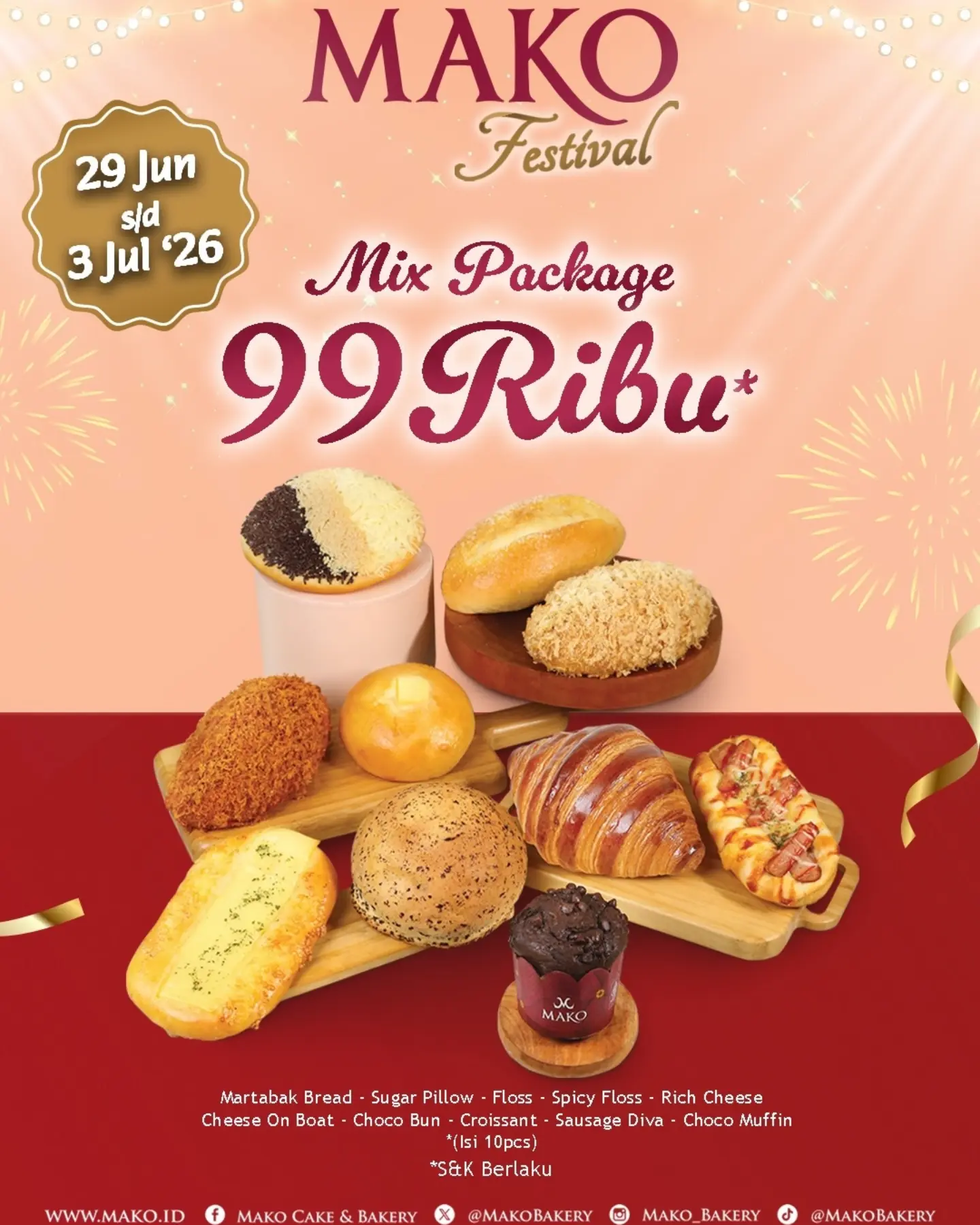 MAKO Festival – Bread from 9rb, Cakes from 19rb, Cookies from 43rb - Image 6
