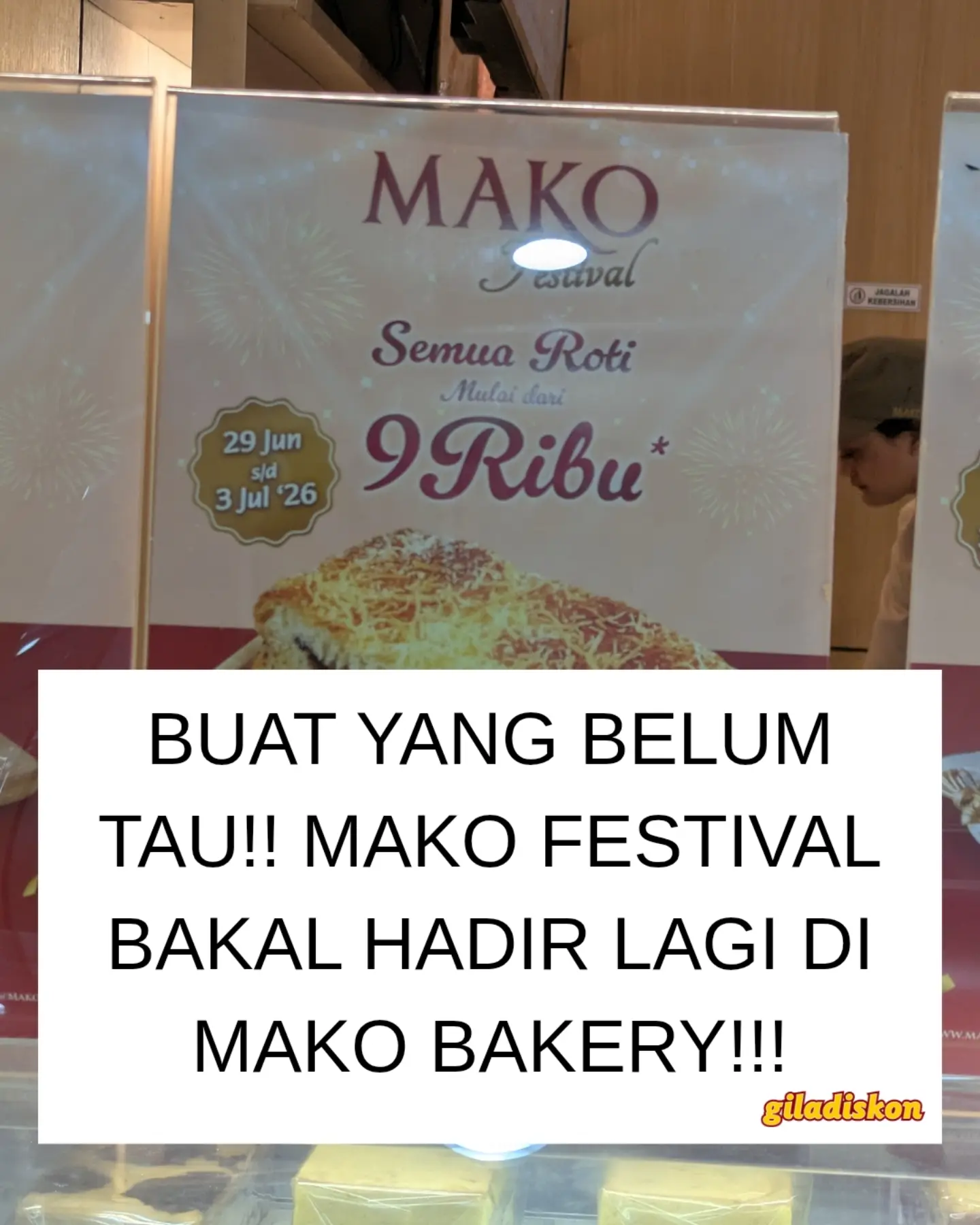 MAKO Festival – Bread from 9rb, Cakes from 19rb, Cookies from 43rb - Image 1