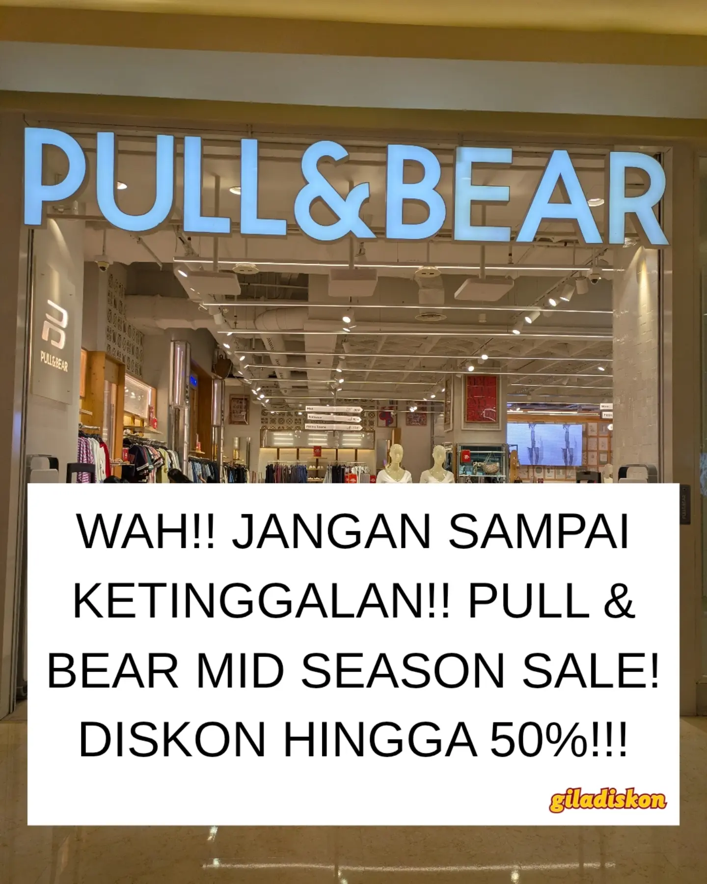 Diskon hingga 50% Produk Pilihan Pull & Bear - Image 1