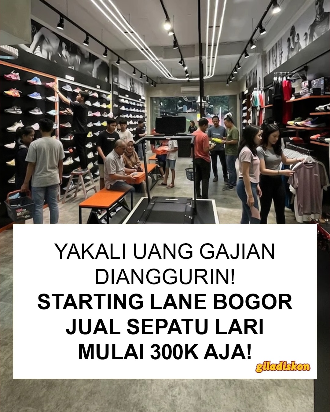 Gajian Makin Hemat! Diskon Sepatu Lari di Starting Lane Bogor Mulai 300K - Image 1