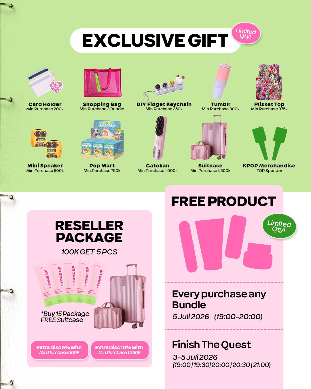 Promo & Free Treats di Booth Emina Jakarta X Beauty 2026 - Image 6