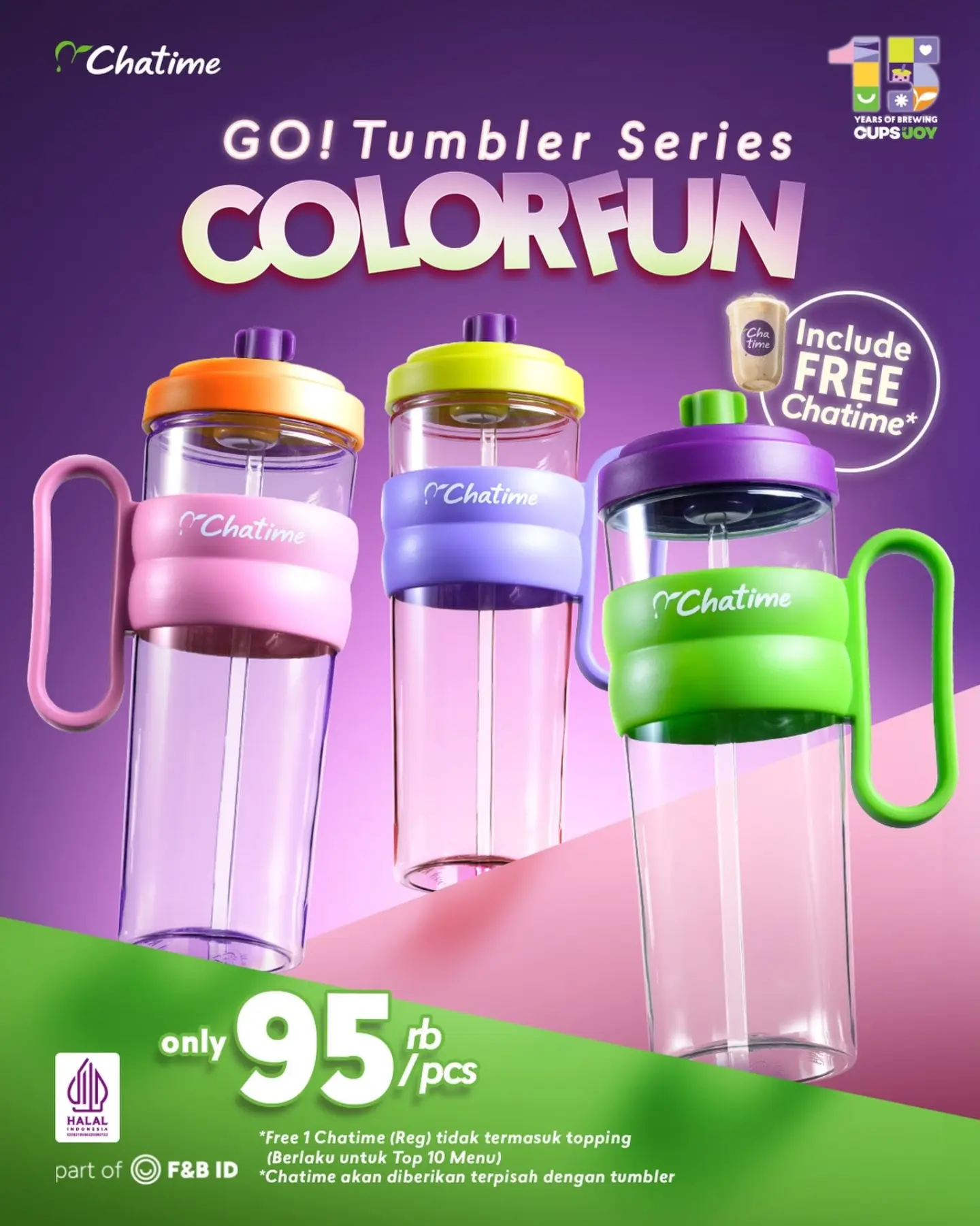 Beli Tumbler Rp95rb Gratis Chatime Regular - Image 1