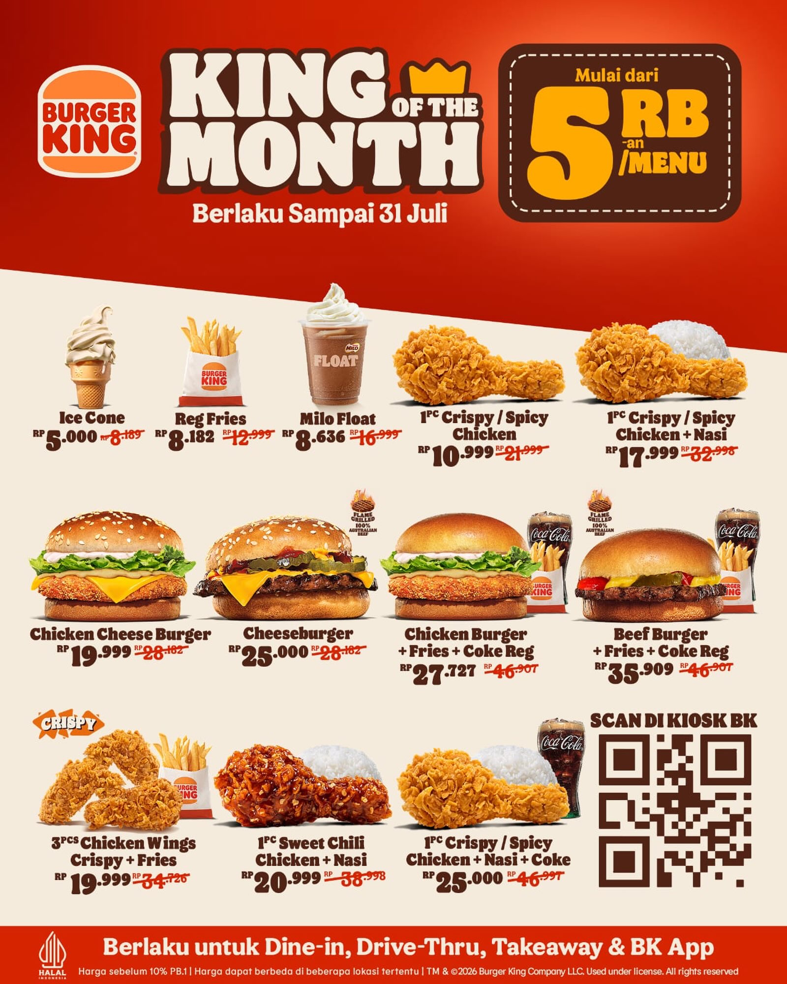 Promo King of the Month Juli: Mulai Rp5rb - Image 1