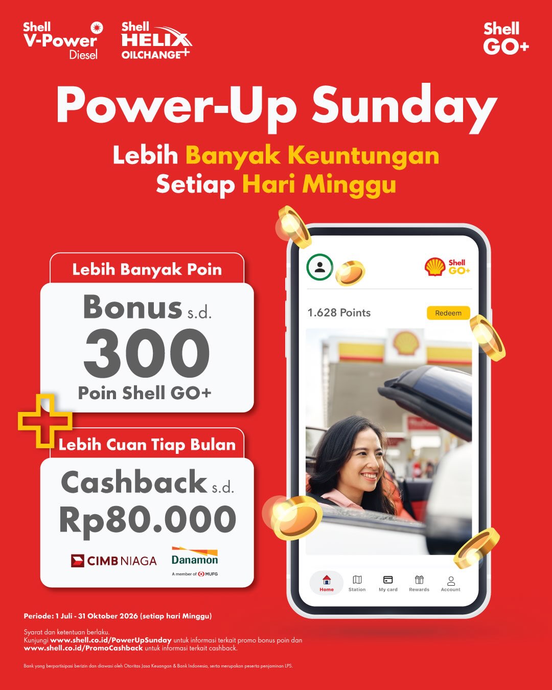 Power-Up Sunday Shell: Bonus Poin + Cashback Rp80.000 - Image 2