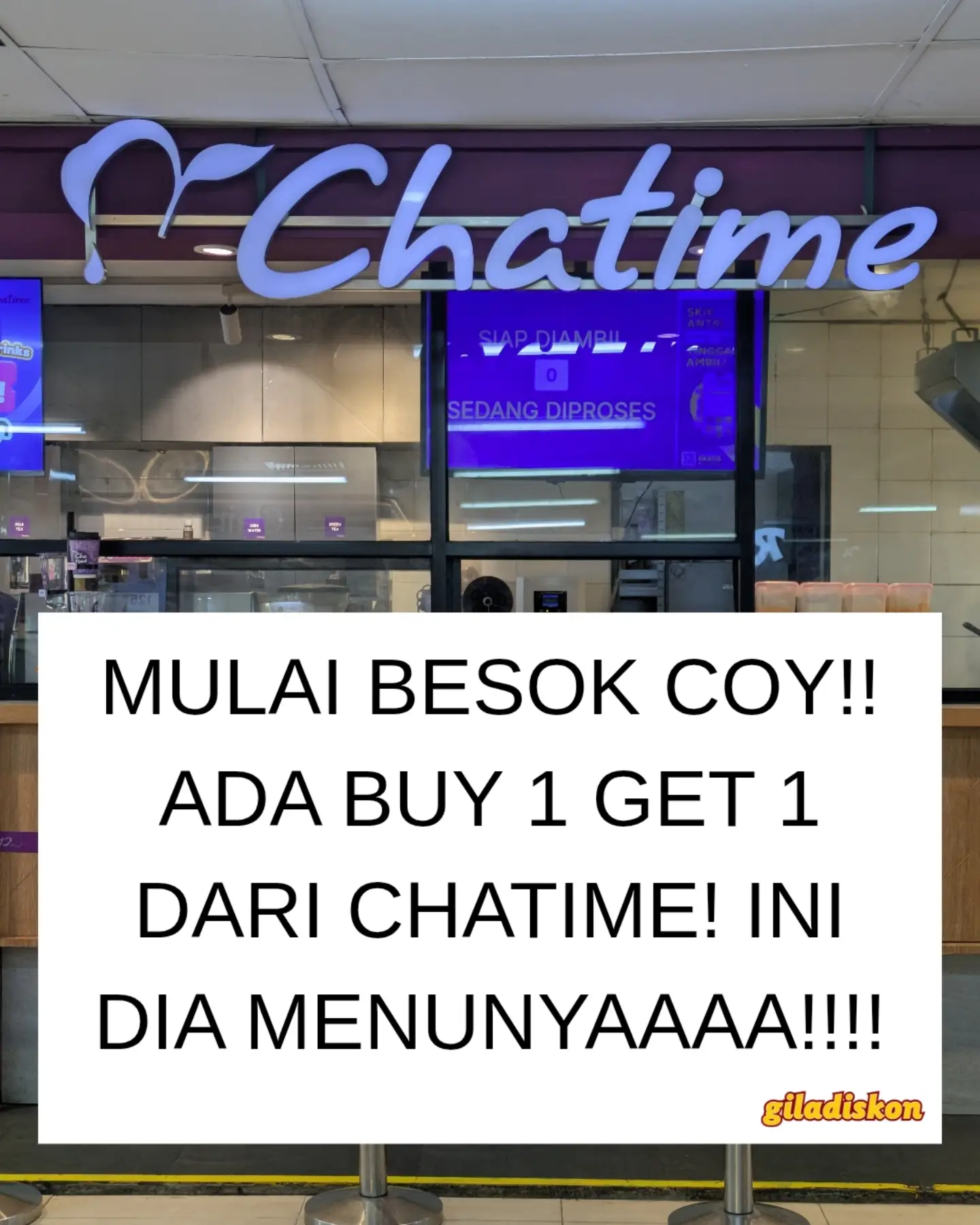 Beli 1 Chatime Large + Topping, Gratis Pure Cocoa - Image 1