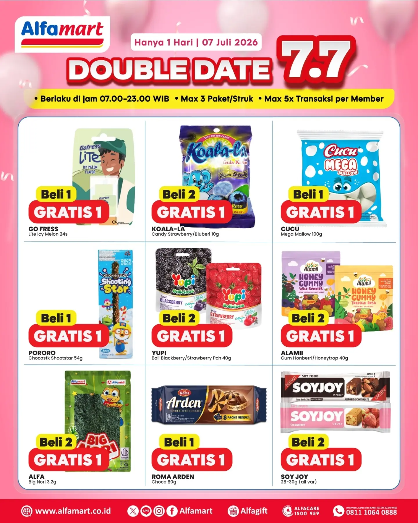 Double Date 7.7 Alfamart: Beli 1 Gratis 1, Beli 2 Gratis 1 - Image 5