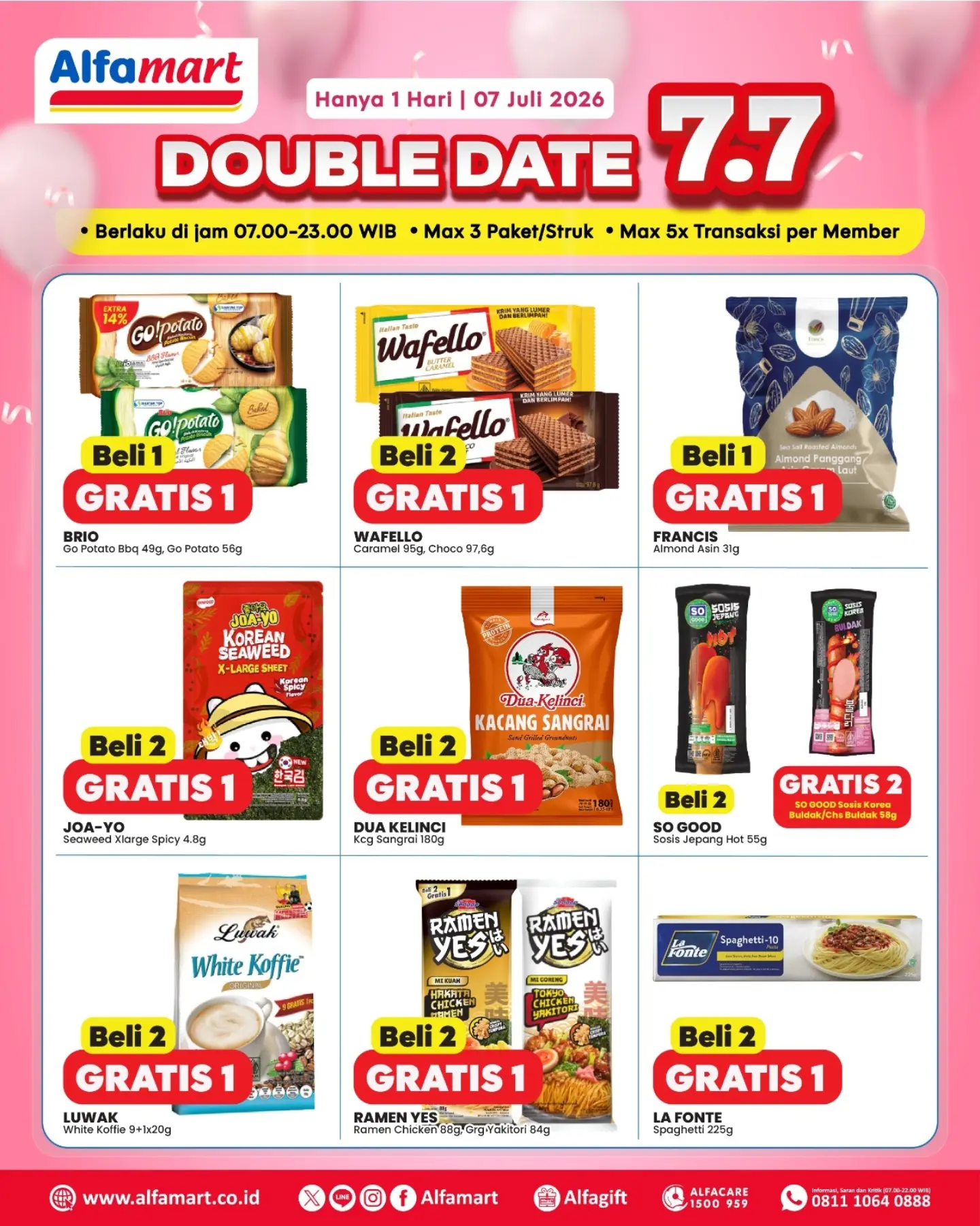 Double Date 7.7 Alfamart: Beli 1 Gratis 1, Beli 2 Gratis 1 - Image 4
