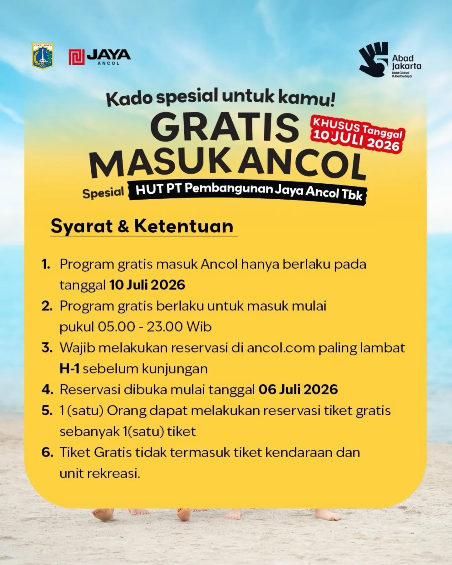 Rayakan HUT Ancol: Gratis Masuk 10 Juli 2026 - Image 2
