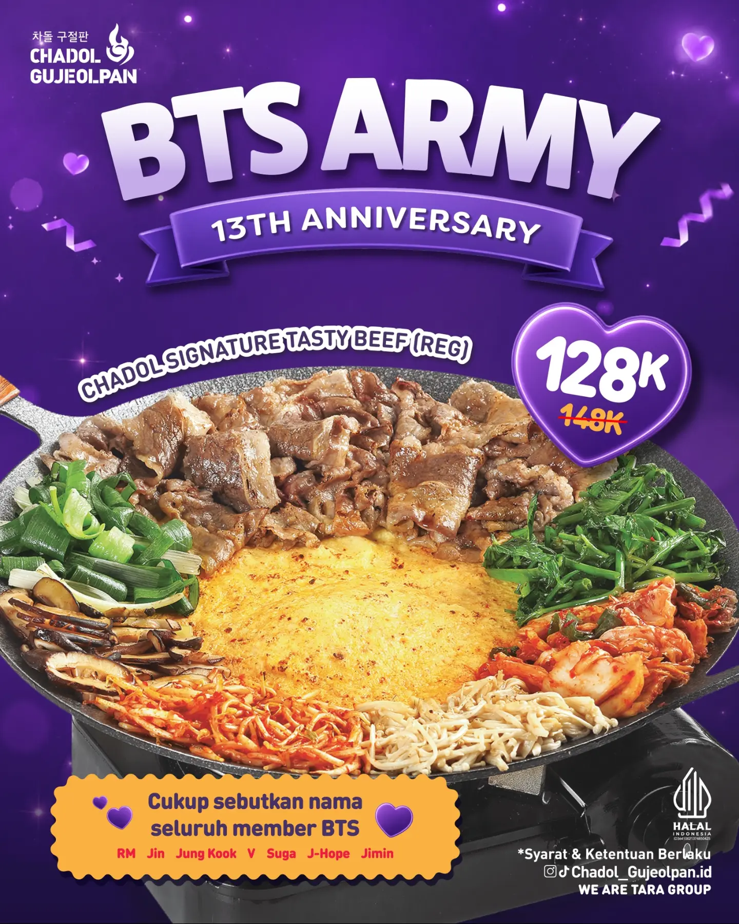 Chadol Signature Tasty Beef 128K for ARMY Anniversary