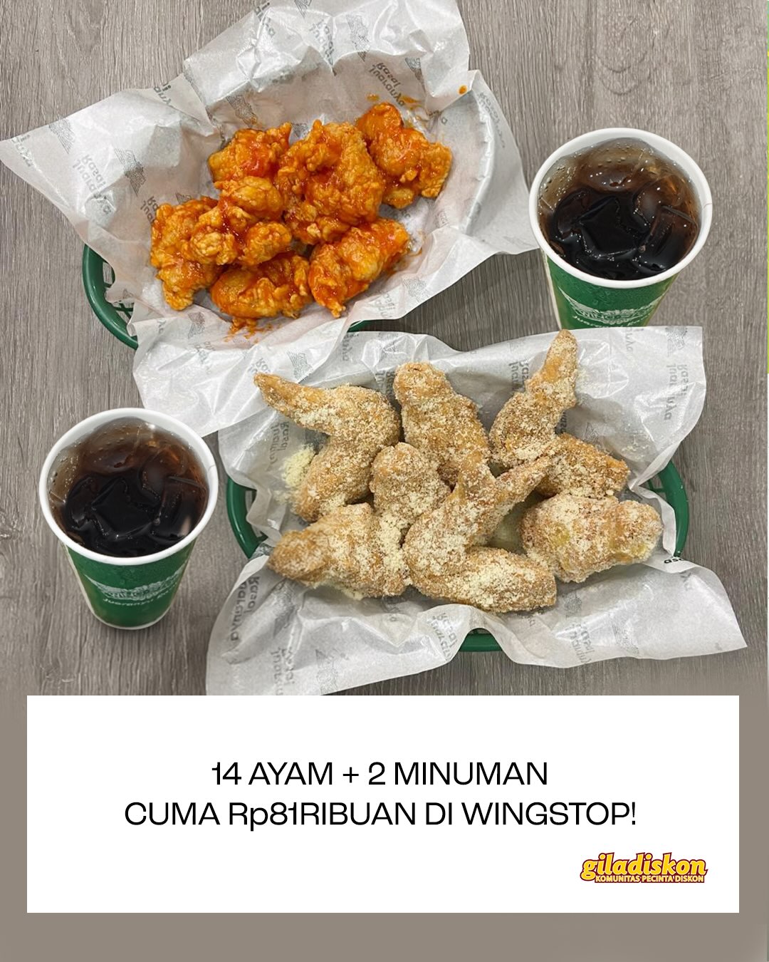 Paket Flavor Saver: 14 Ayam + 2 Coke Zero Rp81.818 - Image 1