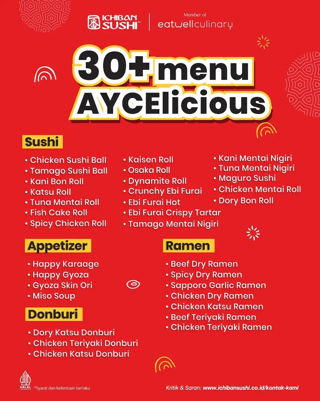 AYCE Ichiban Sushi Rp99rb di 13 Kota, 13-24 Juli - Image 4