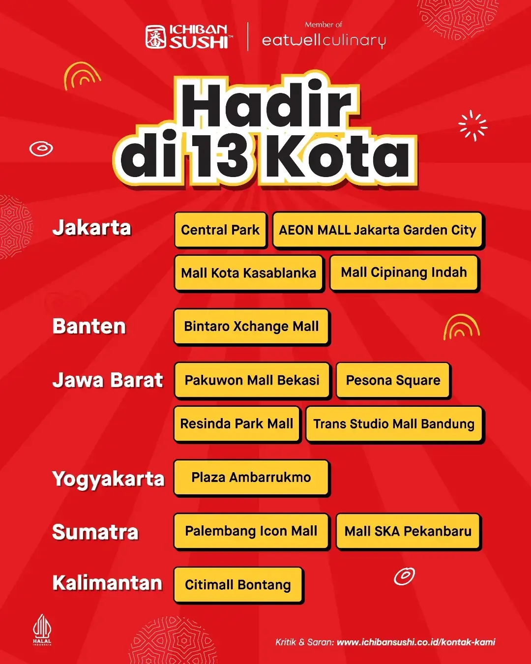 AYCE Ichiban Sushi Rp99rb di 13 Kota, 13-24 Juli - Image 3