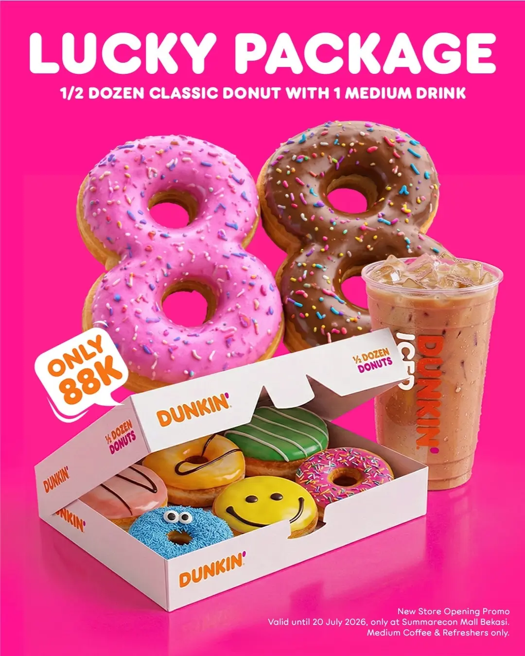 Dunkin' Grand Opening: ½ Dozen Donuts + Drink Rp88K, Free Upsize - Image 7