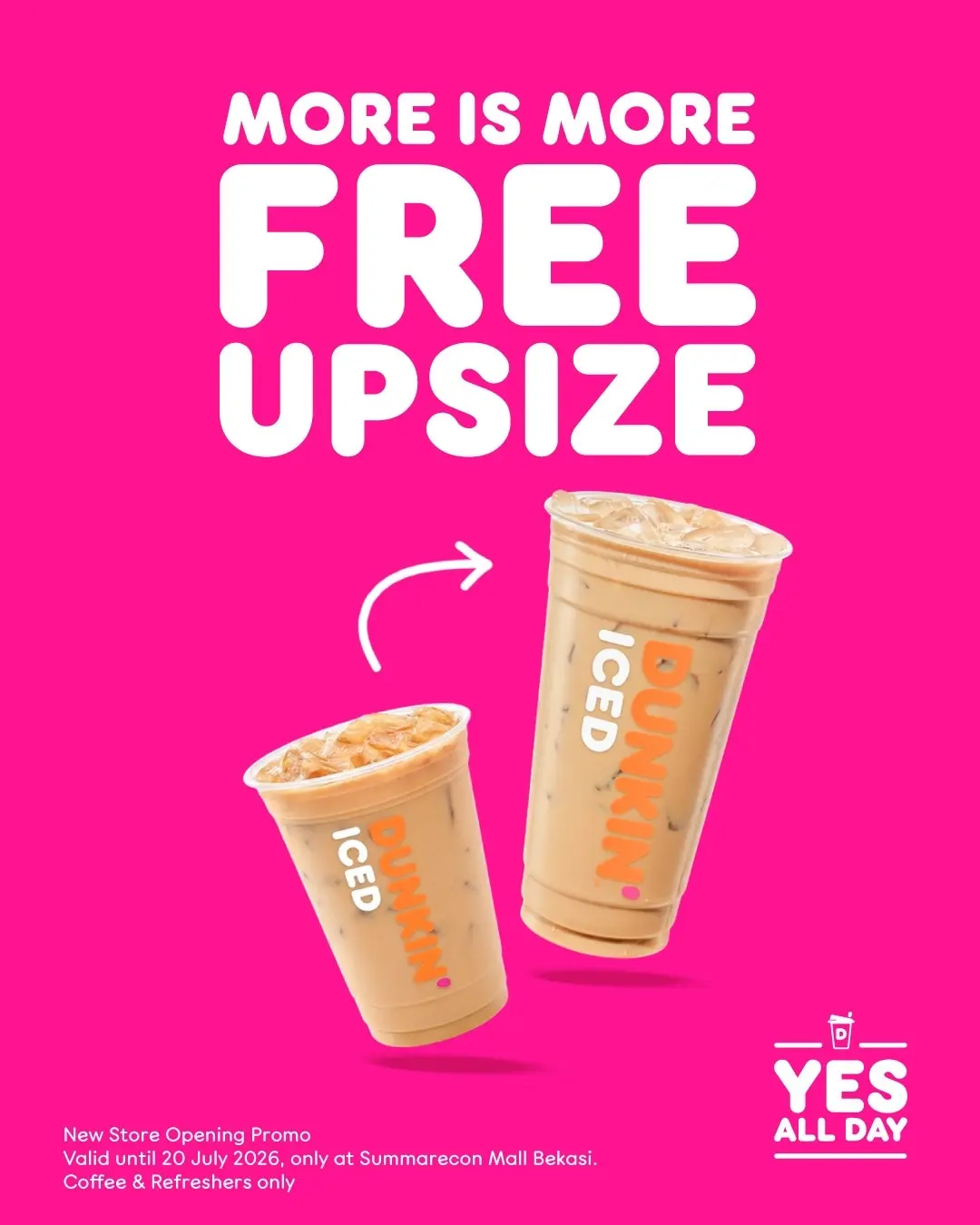 Dunkin' Grand Opening: ½ Dozen Donuts + Drink Rp88K, Free Upsize - Image 8