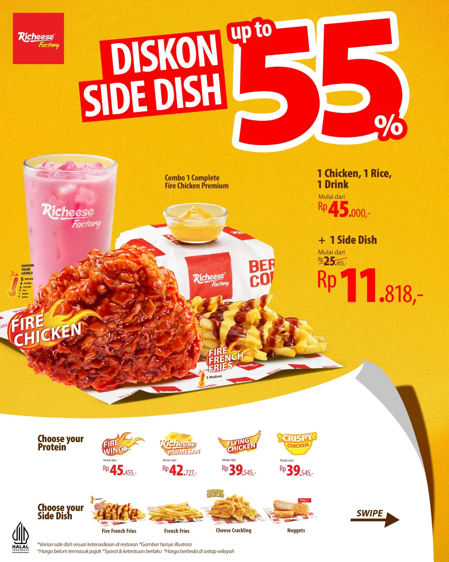 Diskon 55% Side Dish tiap beli Combo Richeese - Image 2