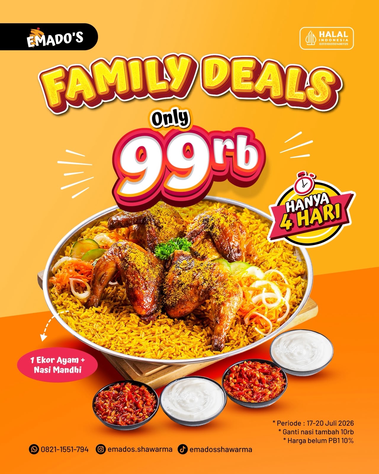 Promo Emado's: Family 99rb & Weekend 43rb - Image 1