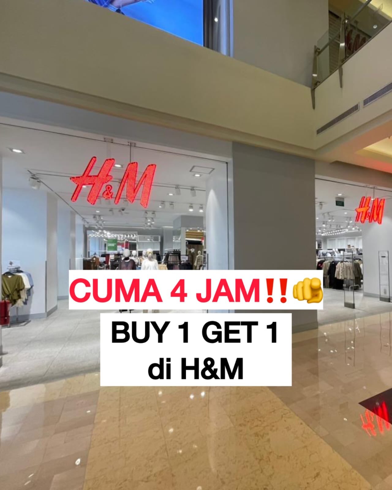 Beli 1 Gratis 1 Activewear H&M Move, Hanya 4 Jam! - Image 1