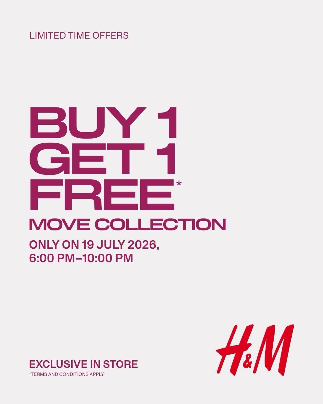 Beli 1 Gratis 1 Activewear H&M Move, Hanya 4 Jam! - Image 2