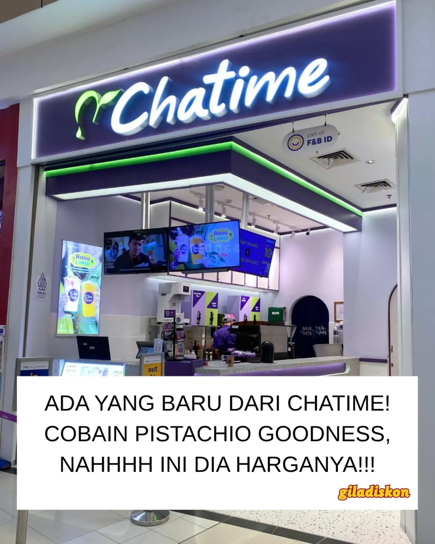 Chatime Weekend Deals: Large Rp23.000 & Pistachio Rp25.000 - Image 1