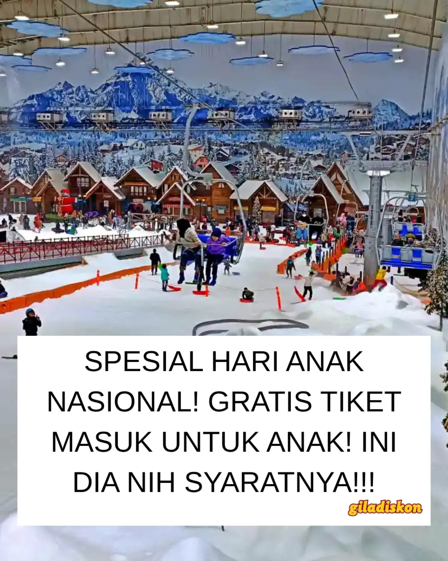 Spesial Hari Anak: Gratis Masuk Trans Snow World untuk Anak 0-12 Tahun