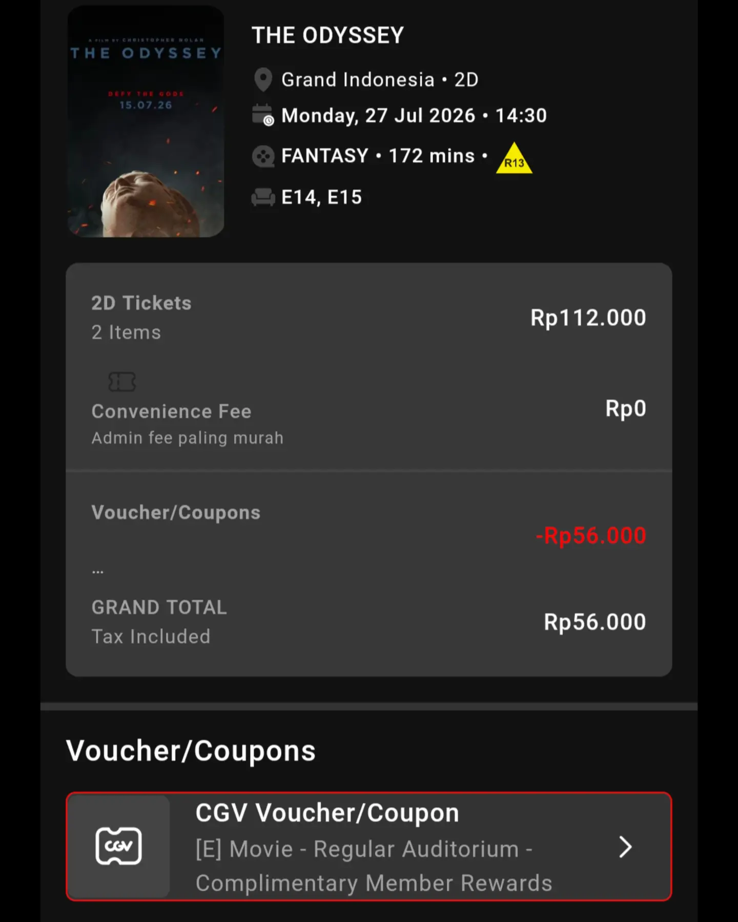 Beli 1 Gratis 1 Tiket CGV - Monday Member Day - Image 3