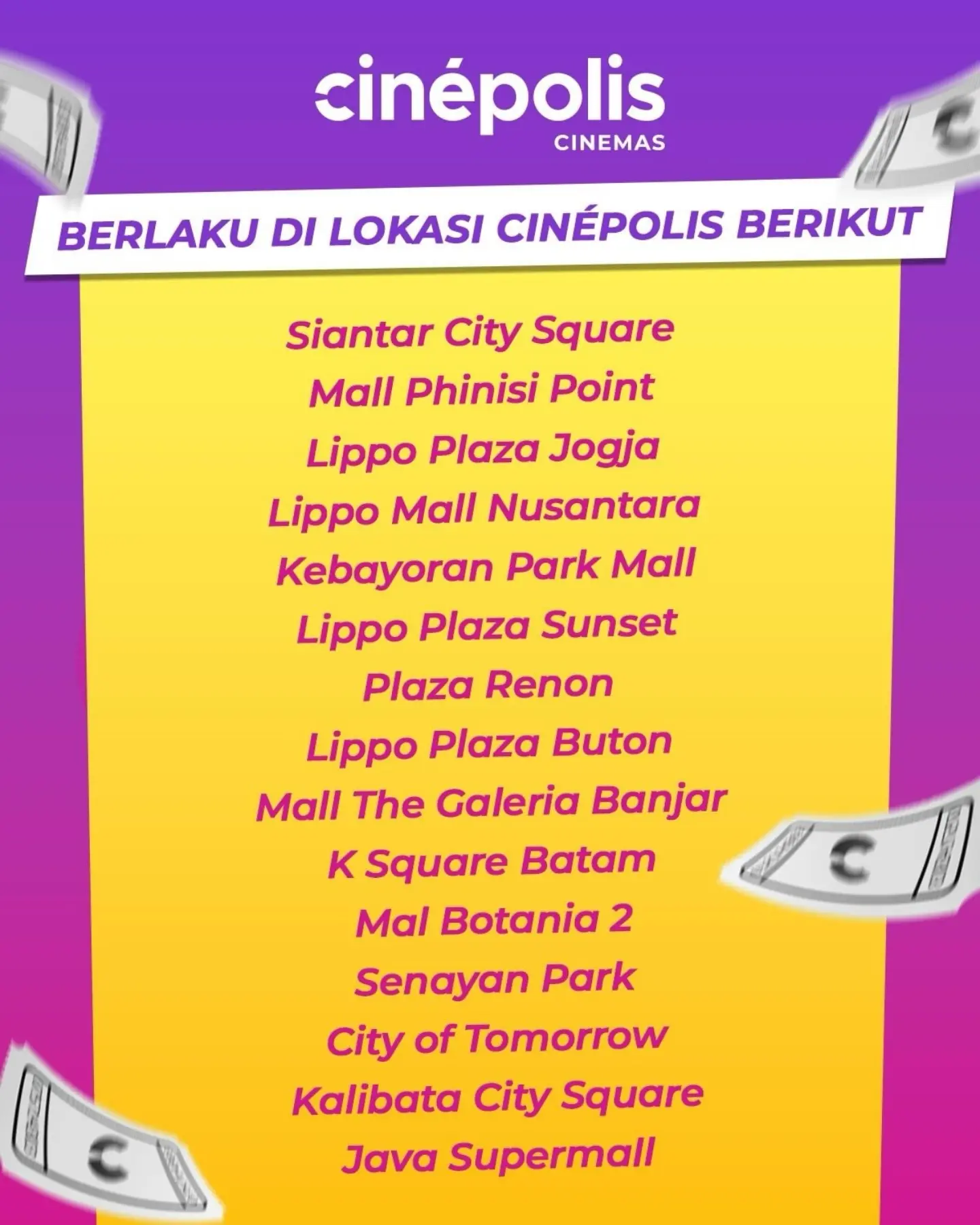 Selasa Nomat: Tiket Cinépolis Mulai Rp25.000 - Image 3