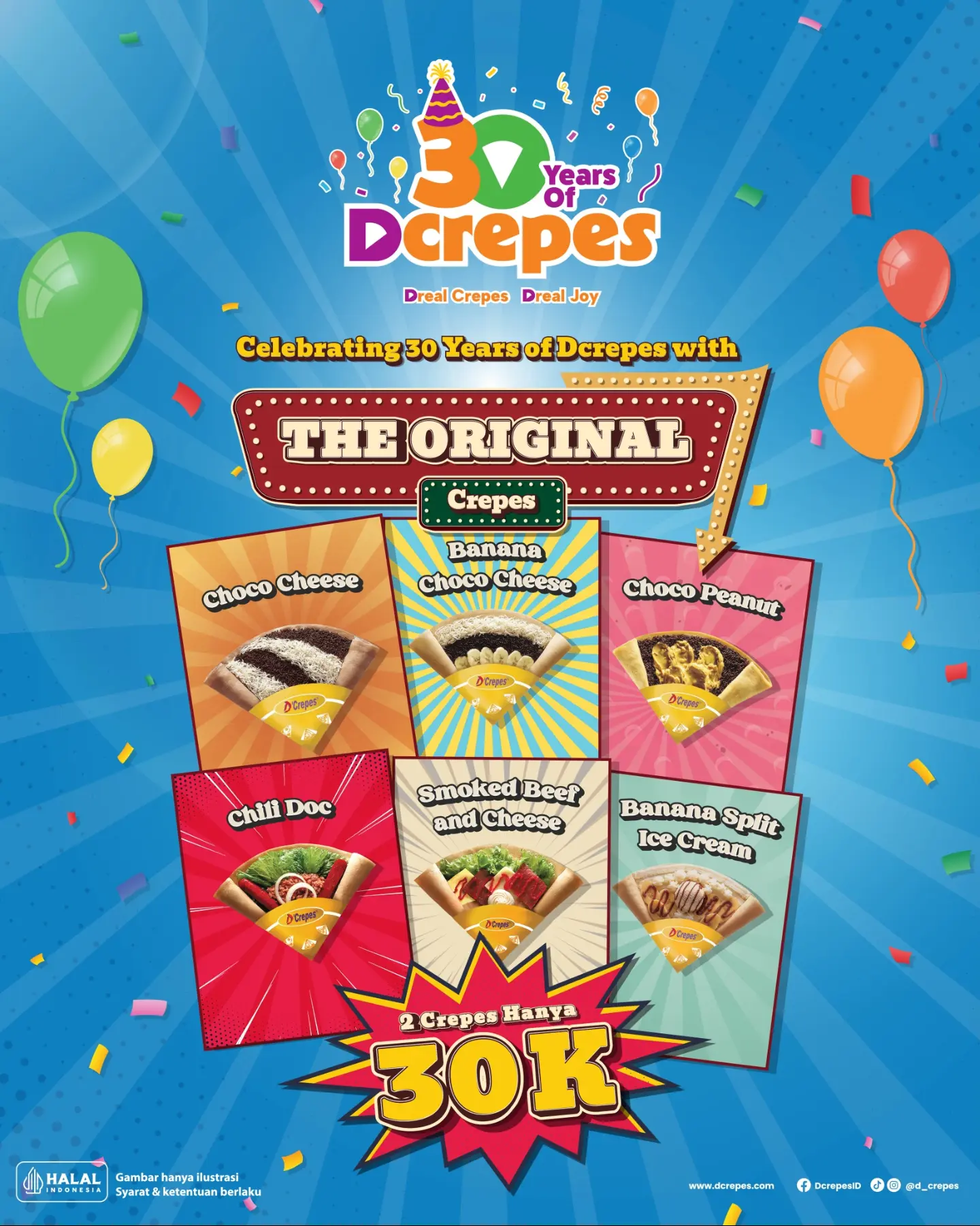 30 Ribu Dapat 2 Crepes! Spesial Ulang Tahun ke-30 - Image 2