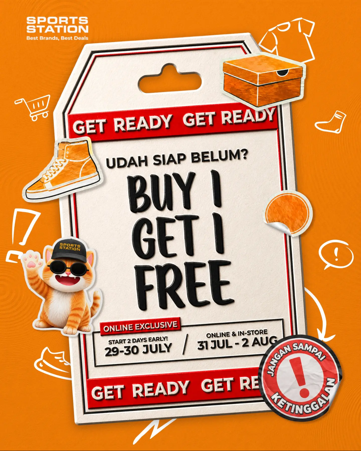 Promo Buy 1 Get 1 Sports Station: 29 Juli - 2 Agustus - Image 2