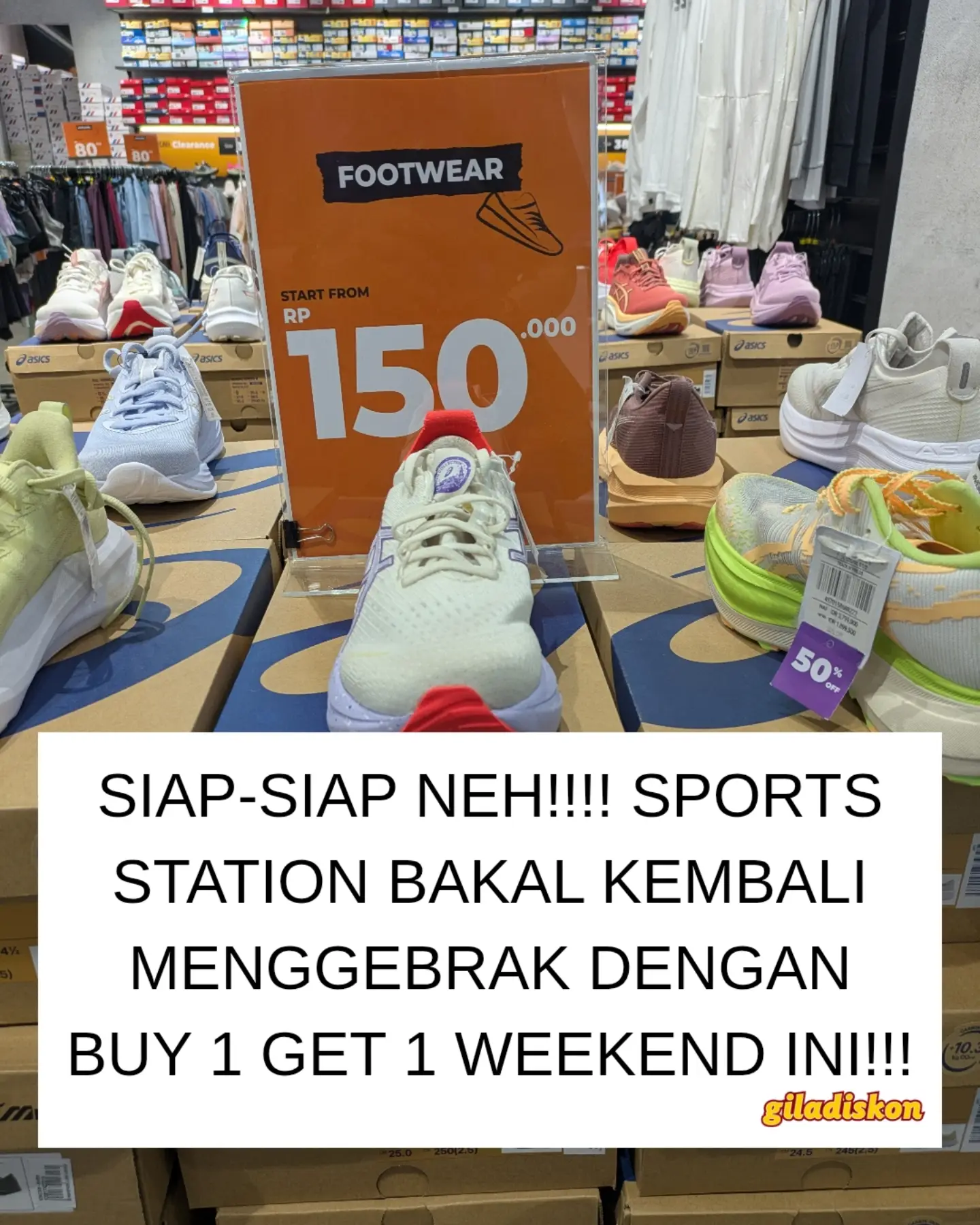 Promo Buy 1 Get 1 Sports Station: 29 Juli - 2 Agustus - Image 1