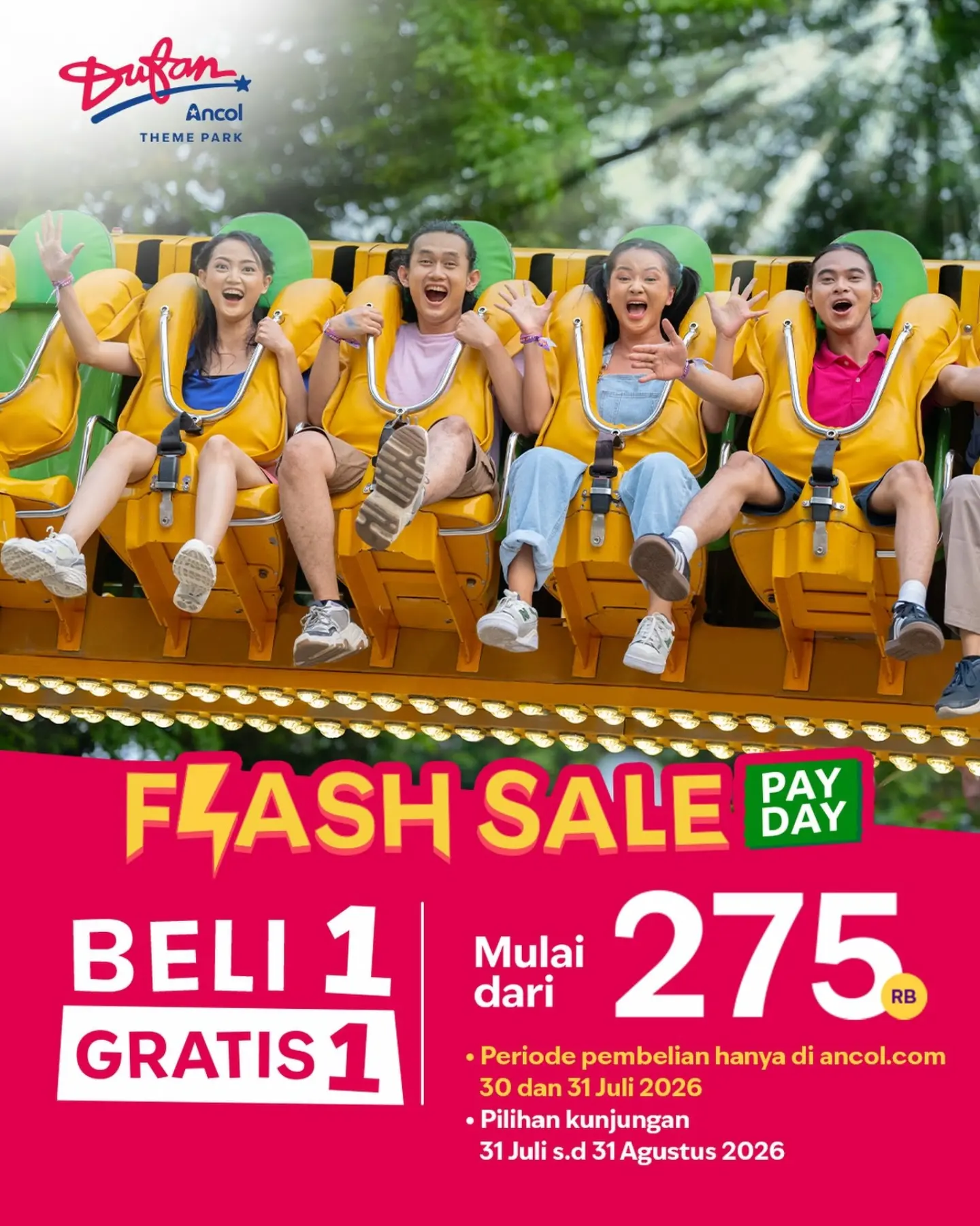 Flash Sale Pay Day Dufan: Beli 1 Gratis 1 Rp275.000 - Image 1