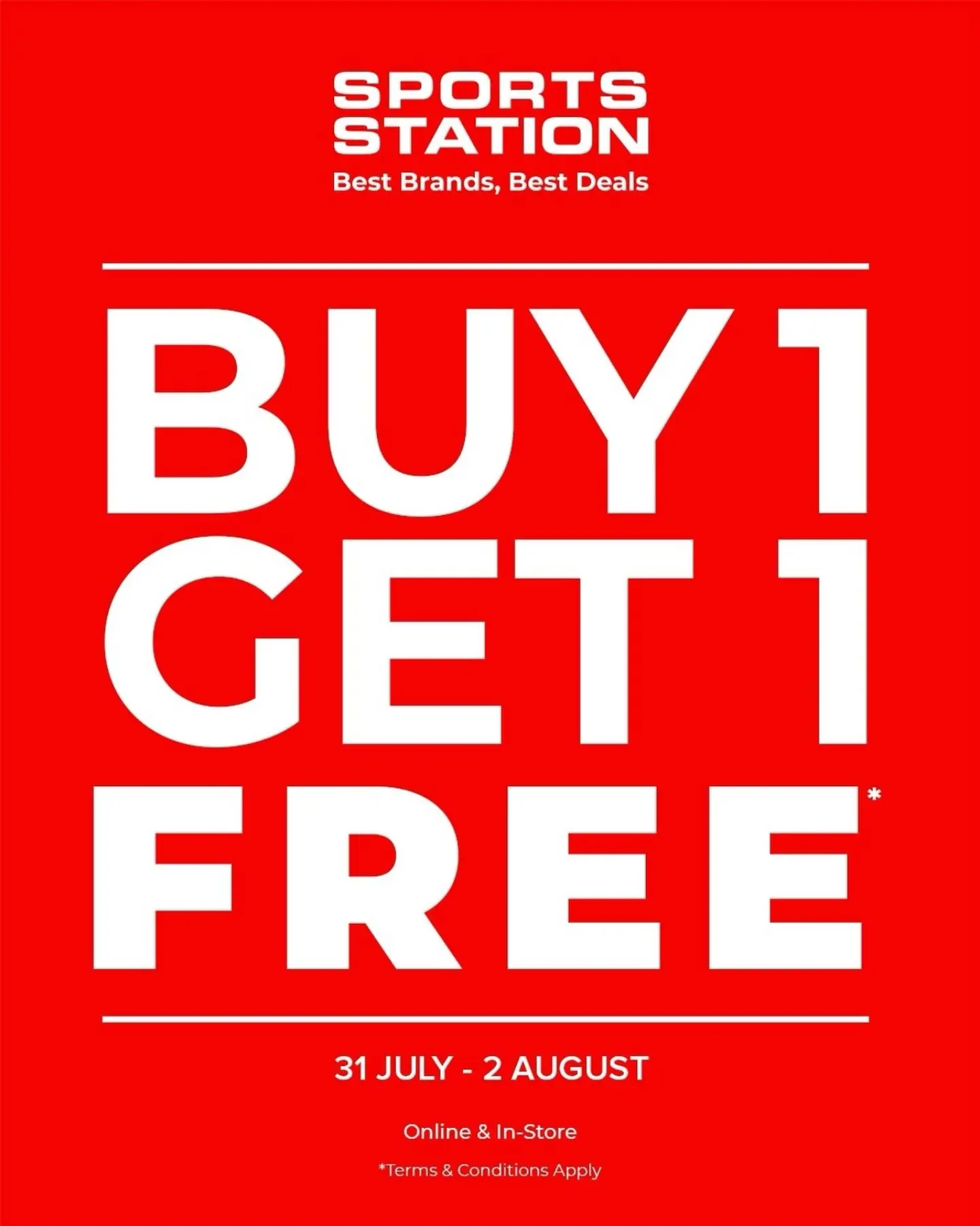 Promo Beli 1 Gratis 1 di Sports Station - Image 2