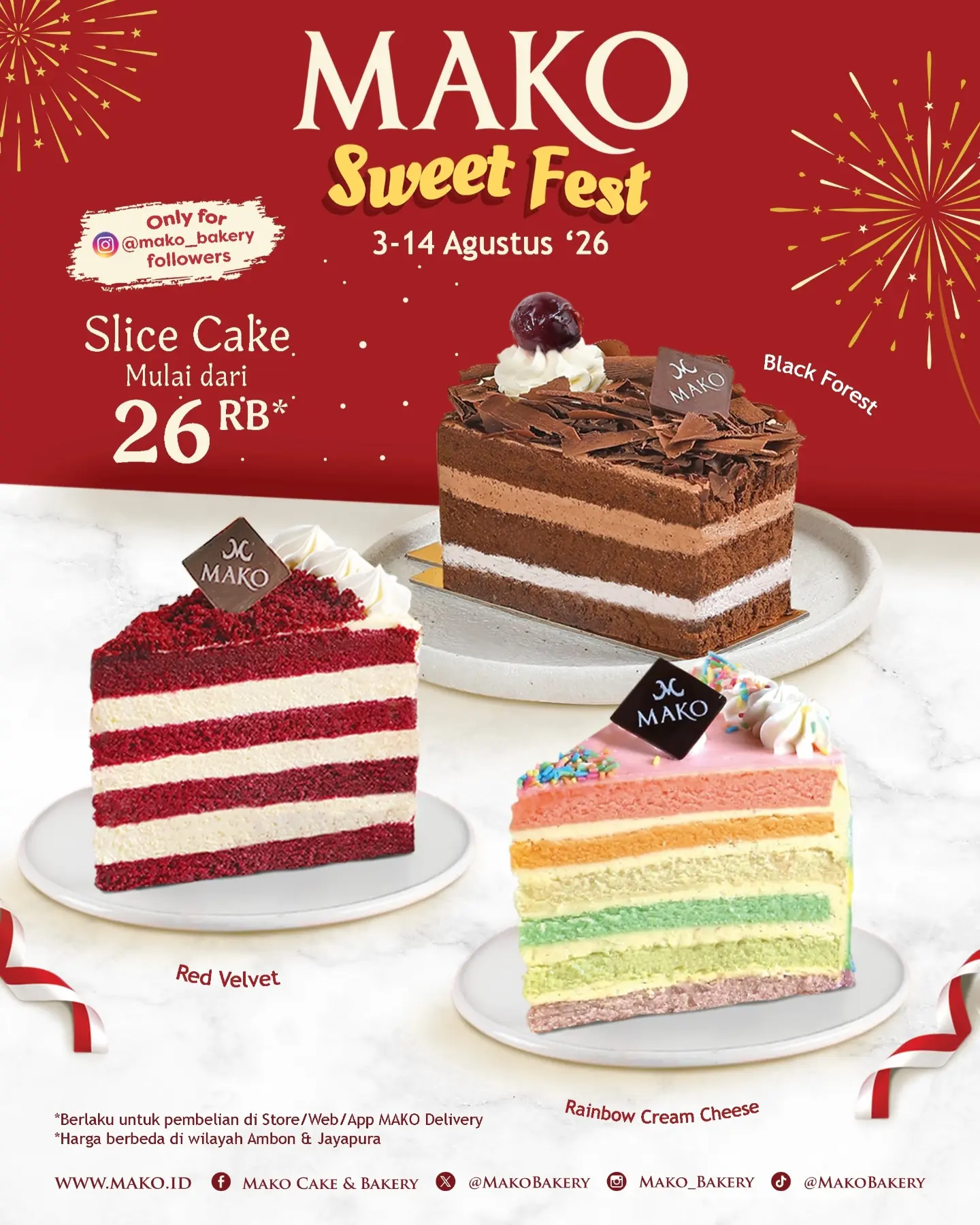 Sweet Fest at Mako Bakery: Cakes from Rp13K - Image 5