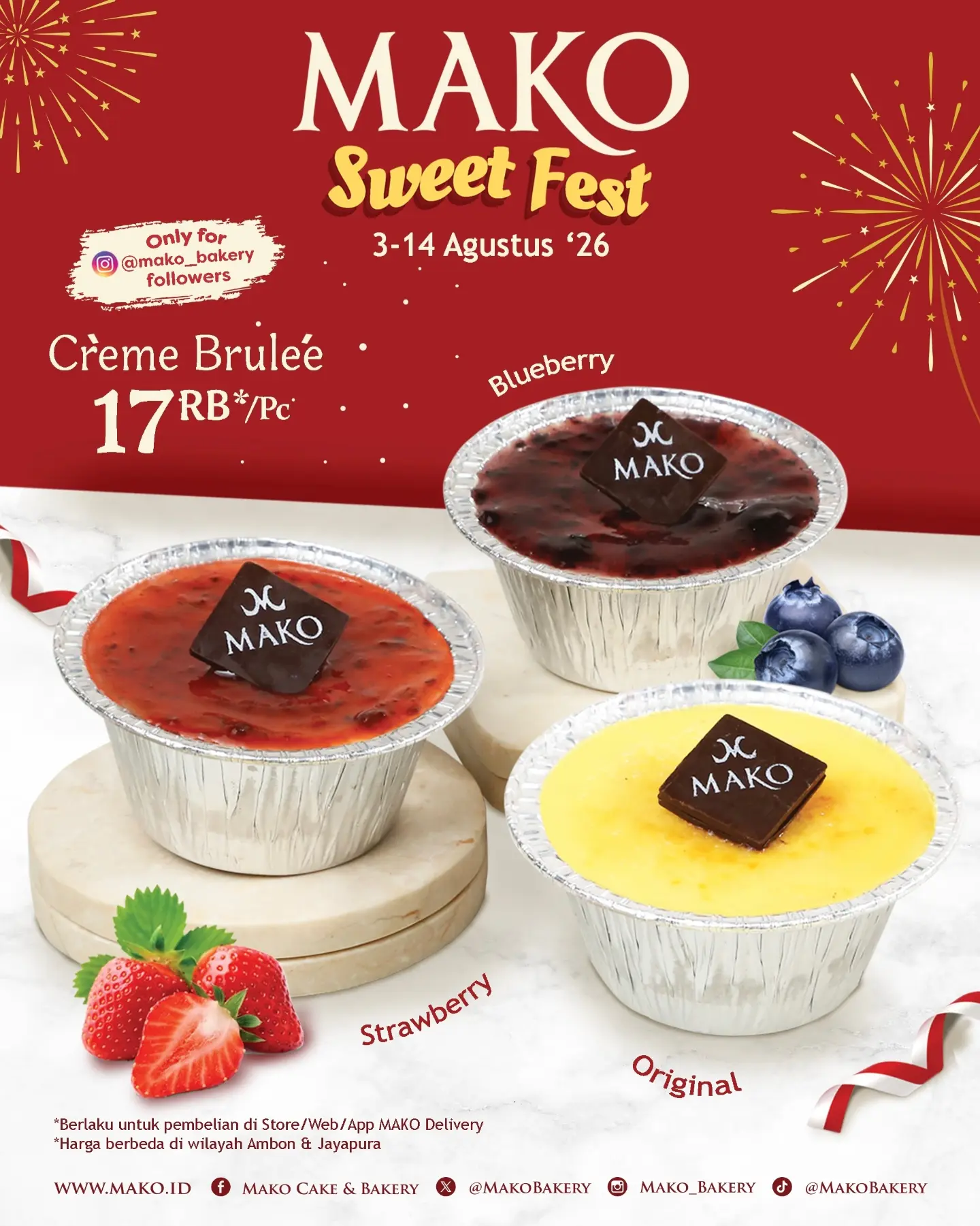 Sweet Fest at Mako Bakery: Cakes from Rp13K - Image 3