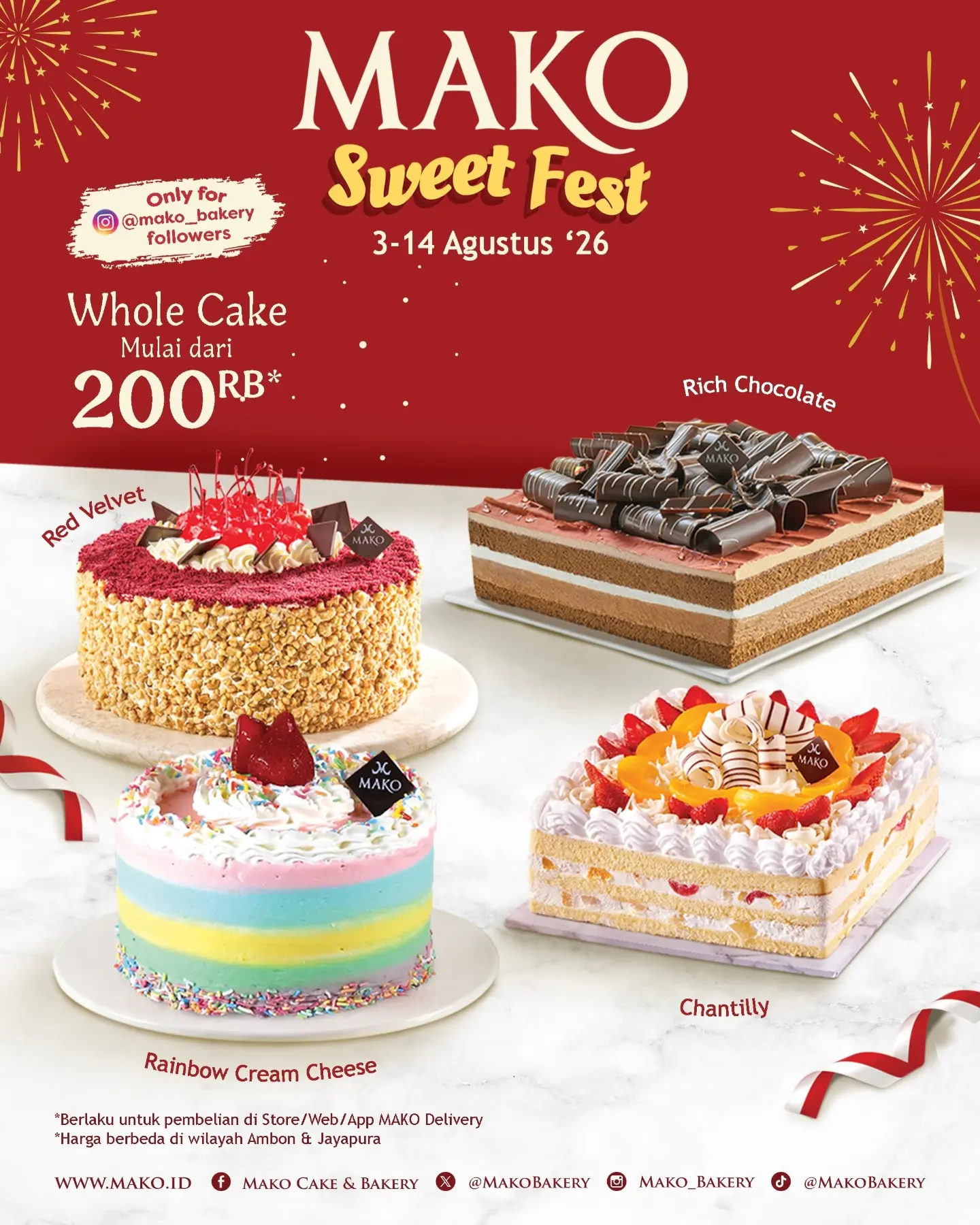 Sweet Fest at Mako Bakery: Cakes from Rp13K - Image 9