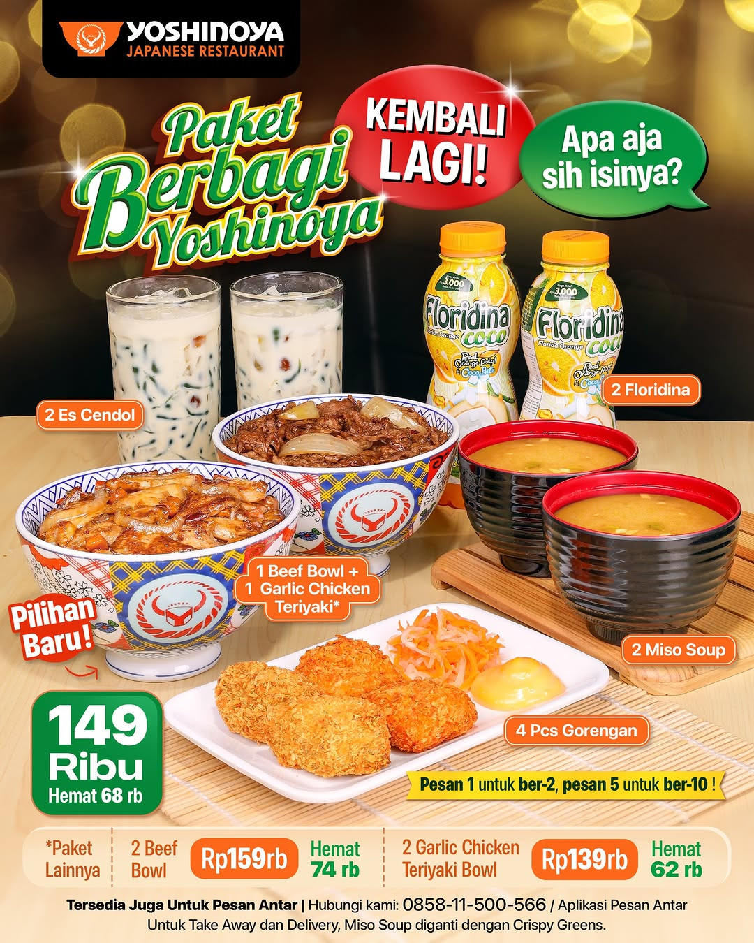 Promo Yoshinoya Paket Berbagi Berdua Hanya Rp 149K - Image 2