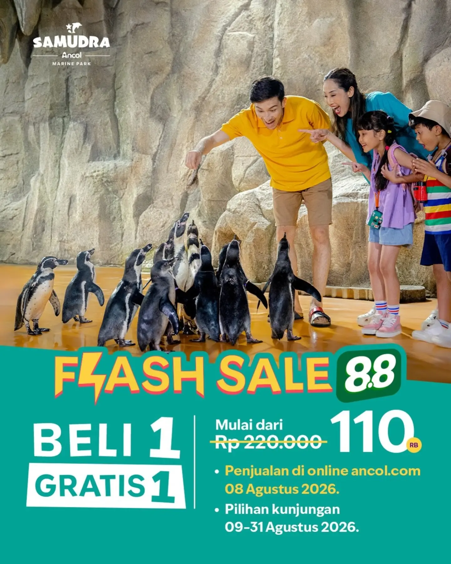Flash Sale 8.8 Ancol: Beli 1 Gratis 1 Tiket Rekreasi - Image 3