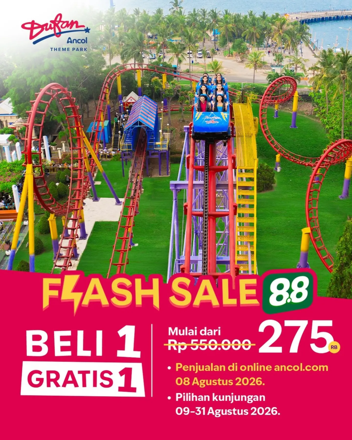 Flash Sale 8.8 Ancol: Beli 1 Gratis 1 Tiket Rekreasi - Image 6