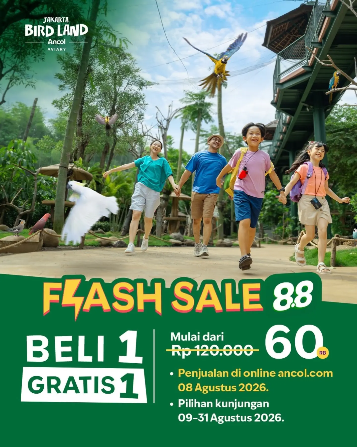 Flash Sale 8.8 Ancol: Beli 1 Gratis 1 Tiket Rekreasi - Image 2