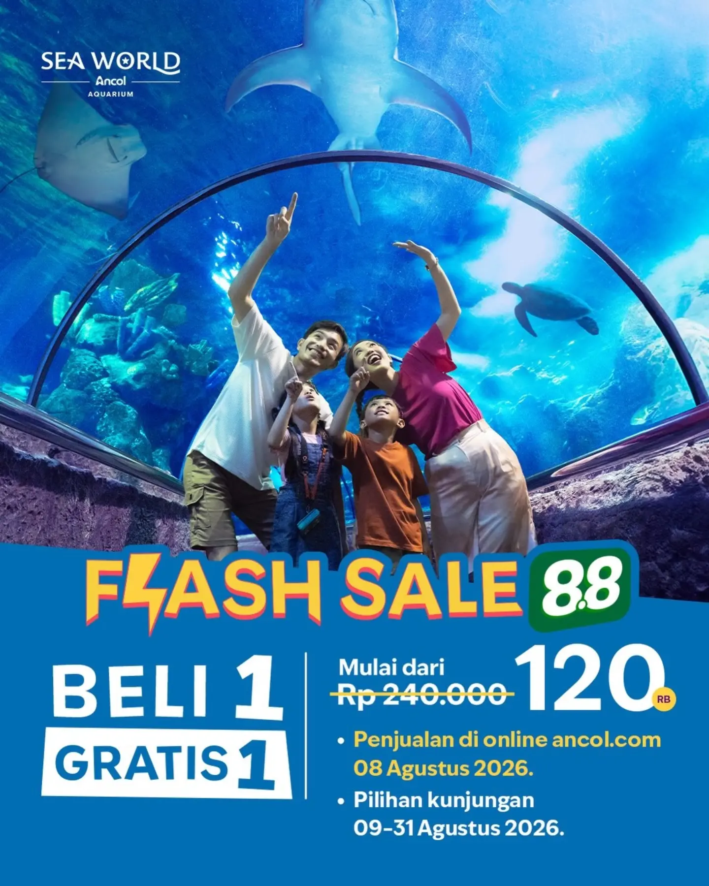 Flash Sale 8.8 Ancol: Beli 1 Gratis 1 Tiket Rekreasi - Image 5