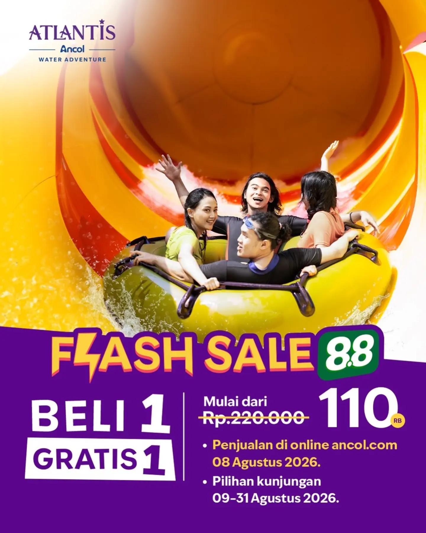 Flash Sale 8.8 Ancol: Beli 1 Gratis 1 Tiket Rekreasi - Image 4