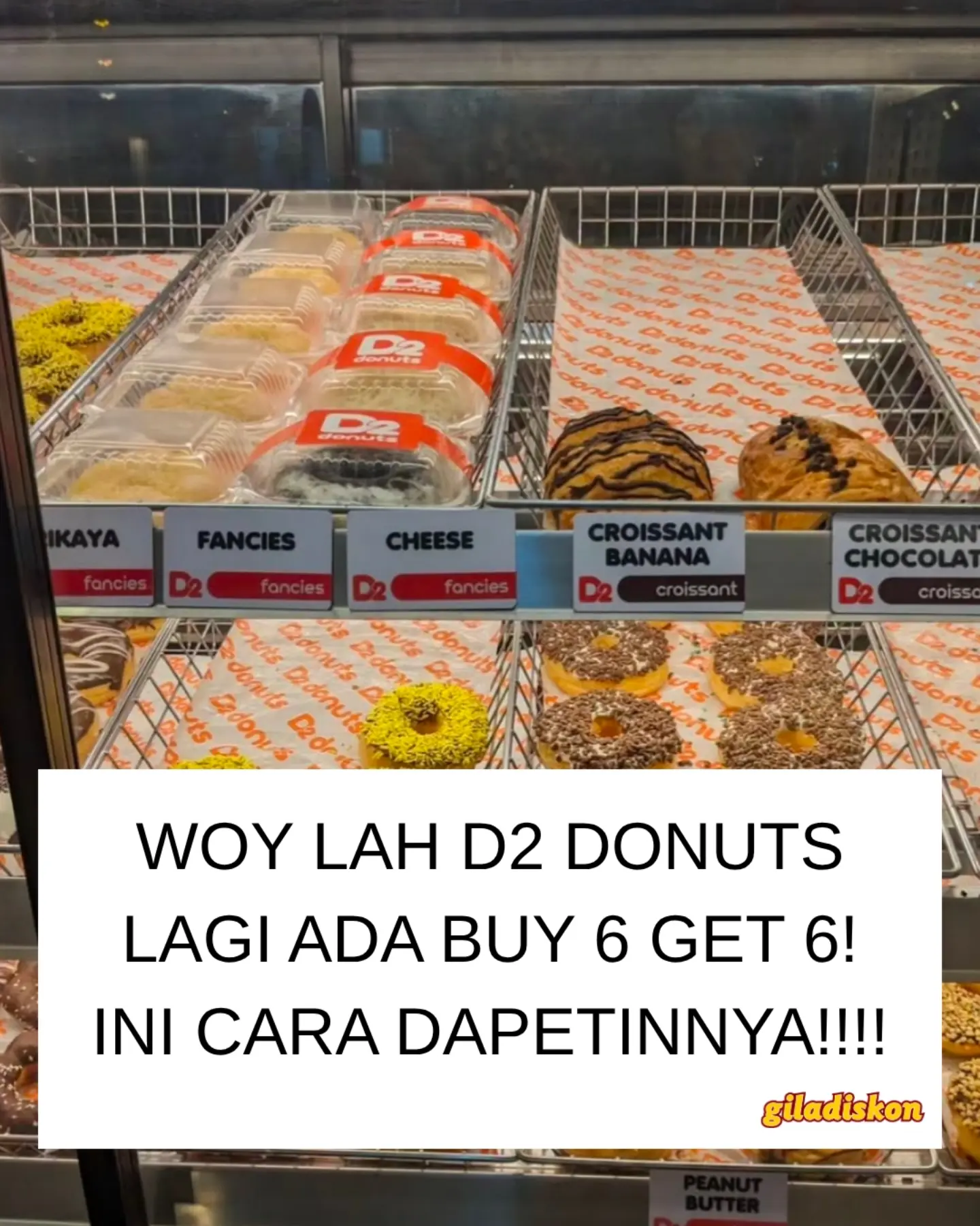Beli 6 Gratis 6 Donuts di D2 Donuts! 7–9 Agustus 2026 - Image 1