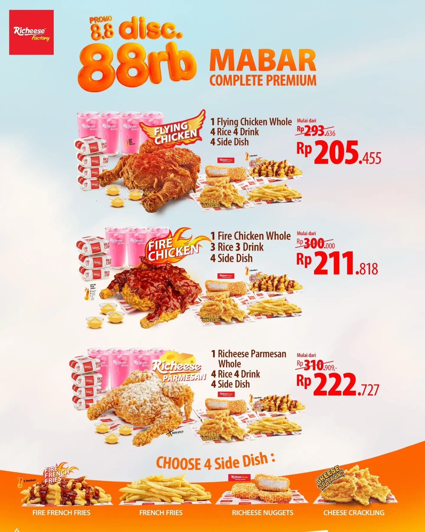 Diskon Serba Rp88 Ribu untuk Combo Ayam 1 Ekor - Double Date 8.8 - Image 3