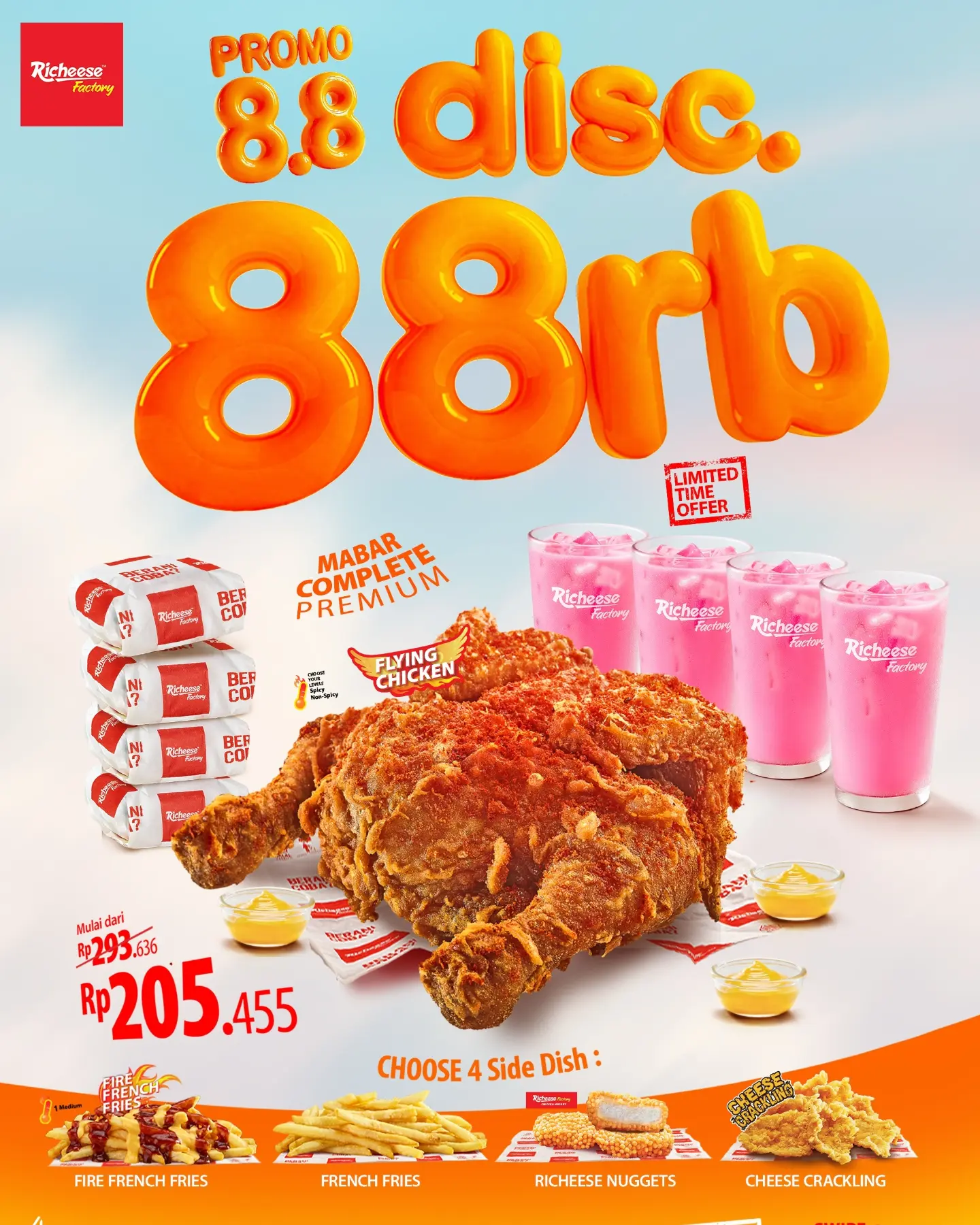 Diskon Serba Rp88 Ribu untuk Combo Ayam 1 Ekor - Double Date 8.8 - Image 2