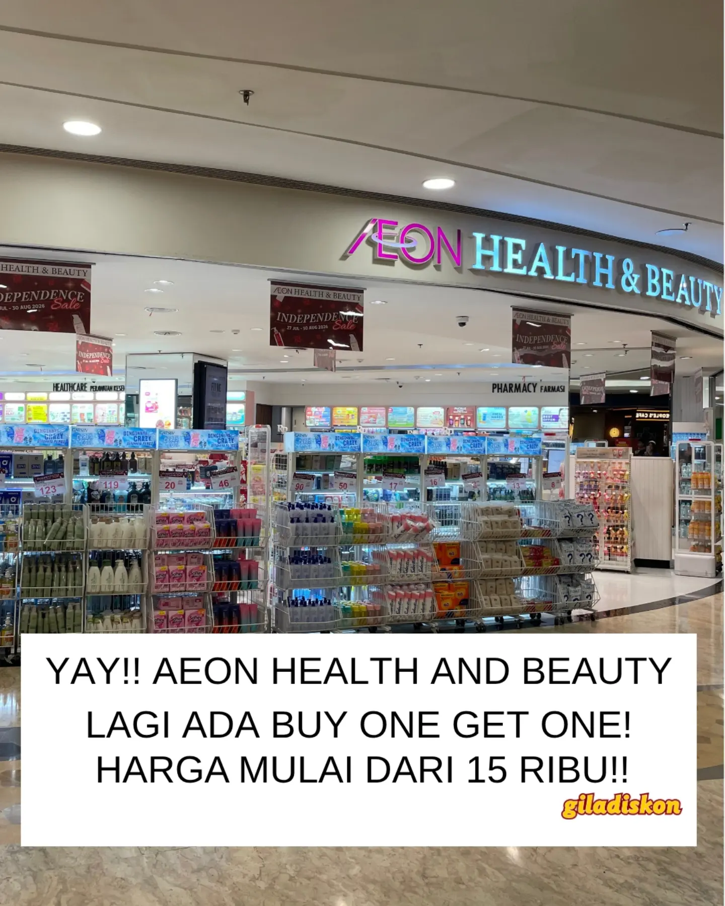 Promo Aeon Store: Buy 1 Get 1 & Mulai 15 Ribu, s/d 30 Agus - Image 1