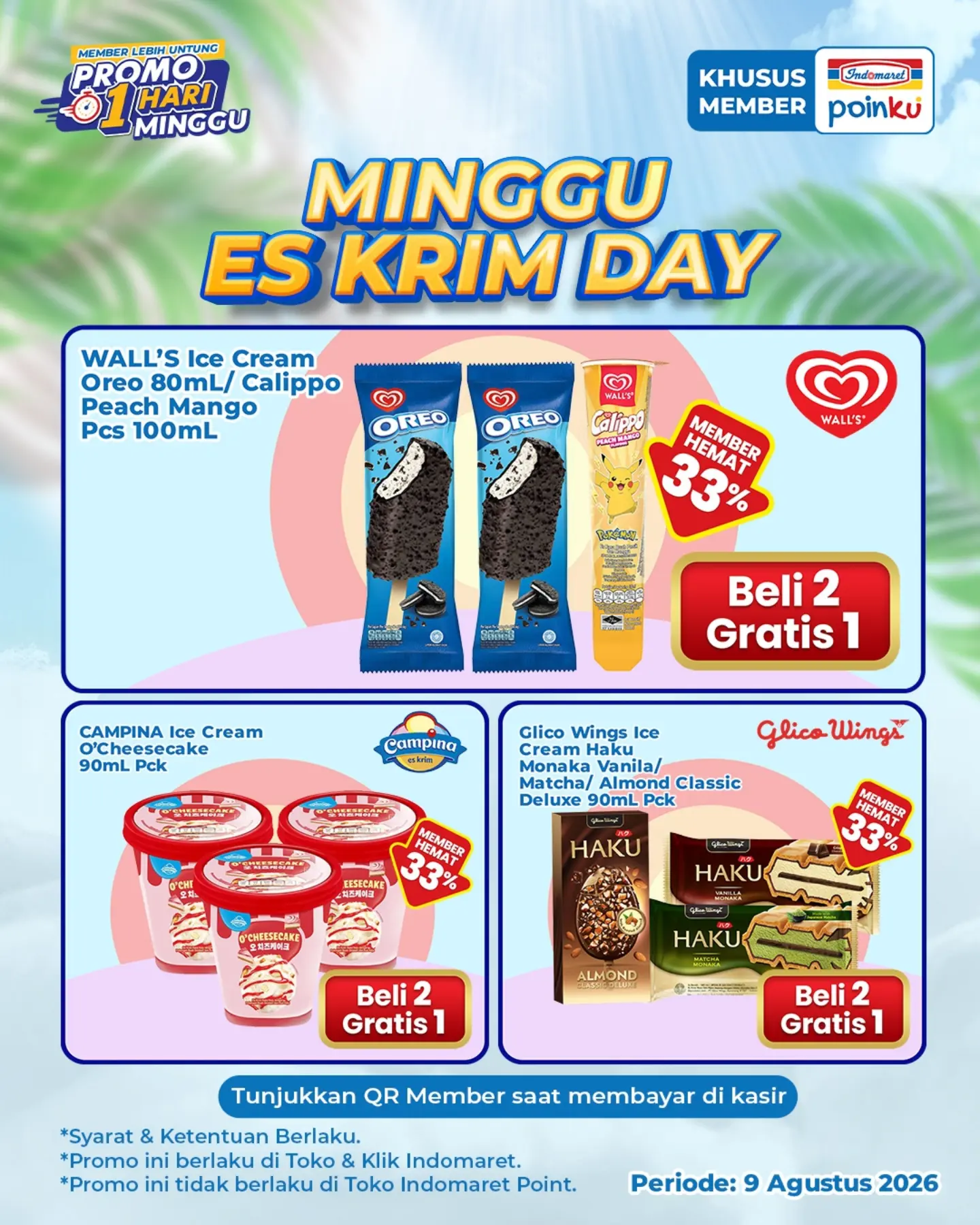 Beli 2 Gratis 1 Es Krim Pilihan di Indomaret - Image 1